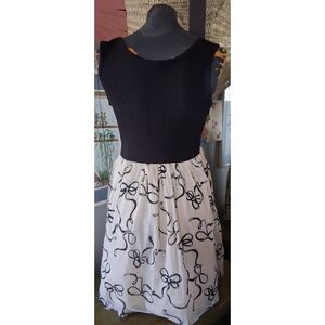Knitworks Black Top Bow Dress